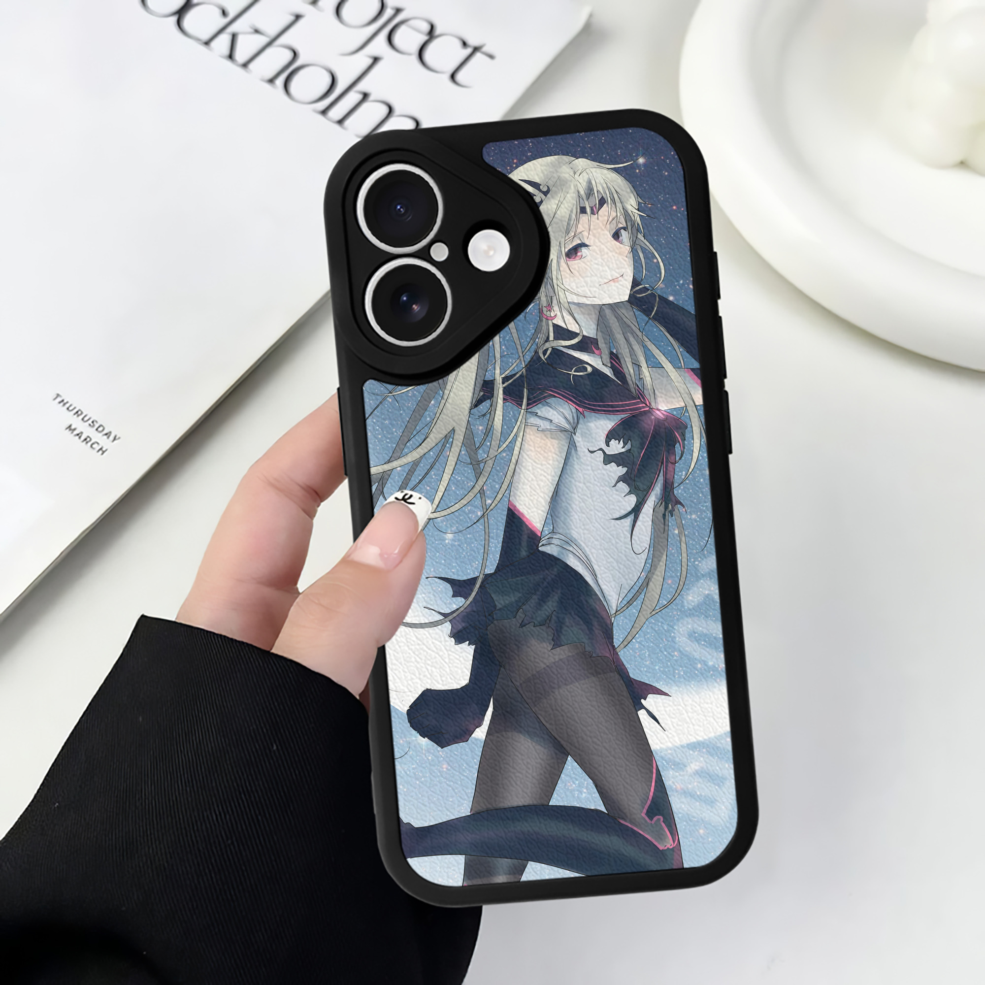 （画像用） 美少女戦士セーラームーン Sailor Moon 【iPhone 16シリーズ対応】シリコンスマホケース（レザー調） 材質：シリコン